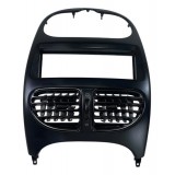 Moldura Painel Central Peugeot 206 2005 A 2009 Preto