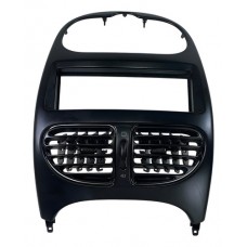 Moldura Painel Central Peugeot 206 2005 A 2009 Preto