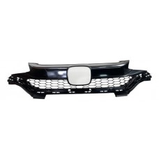 Grade Dianteira Radiador Friso Cromado Honda Fit 2018 2020 Preto Cromado