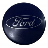Calota Central Roda Liga Ford Focus 2010 2011 2015 2016 2019 Azul