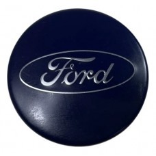 Calota Central Roda Liga Ford Focus 2010 2011 2015 2016 2019 Azul