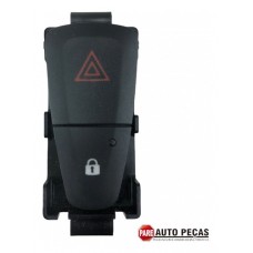 Botão Pisca Alerta Trava Renault Sandero Logan 14 A 19 Preto