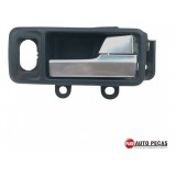 Maçaneta Interna Tras Direita Ford Focus 2009 A 2013 Prata Traseira