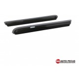 Par Calha De Chuva C/friso De Alumínio Vw Fusca (paralela) Preto