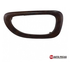 Moldura Maçaneta Interna Diant. Esquerda Peugeot 307 Marrom-claro Dianteira