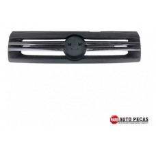 Grade Parachoque Fiat Uno Fiorino C/ Friso Cromado 08/13 Preto