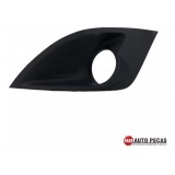 Moldura Farol De Milha Le Ford Fiesta Rocam 11/14 Preto Esquerdo