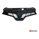 Grade Dianteira Radiador Renault Clio 2013 A 2016 Detalhe  Preto