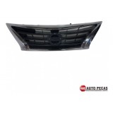 Grade Dianteira Parachoque Nissan Versa 15/18 Cromado