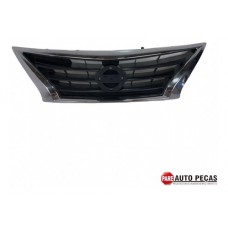 Grade Dianteira Parachoque Nissan Versa 15/18 Cromado