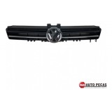 Grade Dianteira Central Vw Golf Preto