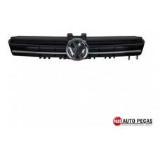 Grade Dianteira Central Vw Golf Preto