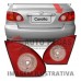 Lanterna Tampa Tras. Direita Toyota Corolla 03/08 Direito Vermelho