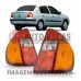 Lanterna Tras. Esquerda Renault Clio Sedan 99/05 Esquerdo Vermelho
